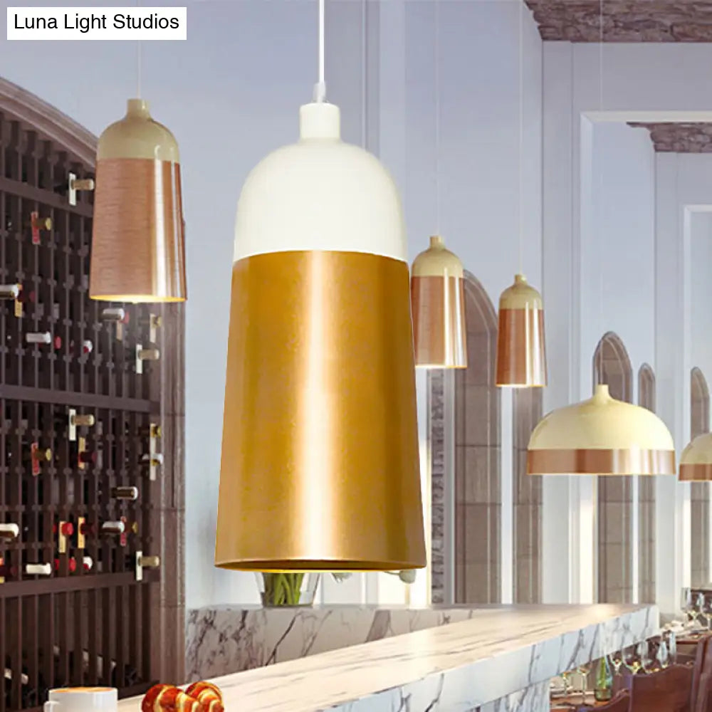 Gold Dome Ceiling Pendant Light With Modern Design - Perfect For Bedroom