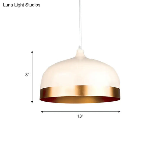 Gold Dome Ceiling Pendant Light With Modern Design - Perfect For Bedroom