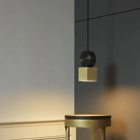 Gold Led Geometric Ceiling Light For Dining Room / Warm Square