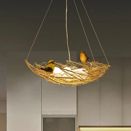 Gold Metal Art Deco Chandelier - Nest Lighting 19.5’/21.5’ Wide 6/9 Lights Ceiling Lamp / 19.5’