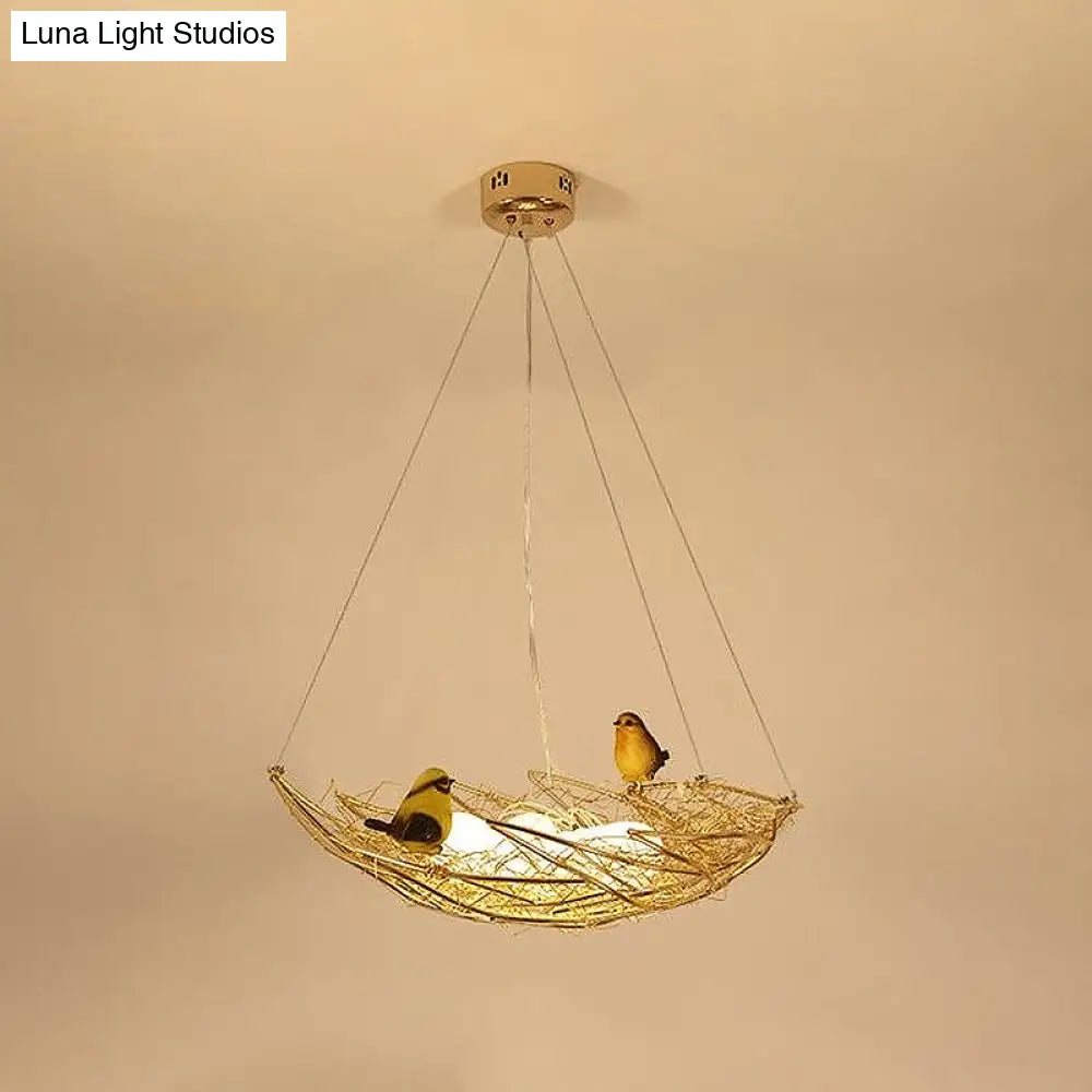 Gold Metal Art Deco Chandelier - Nest Lighting 19.5’/21.5’ Wide 6/9 Lights Ceiling Lamp