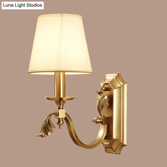 Gold Minimalist Candlestick Wall Sconce For Entryway