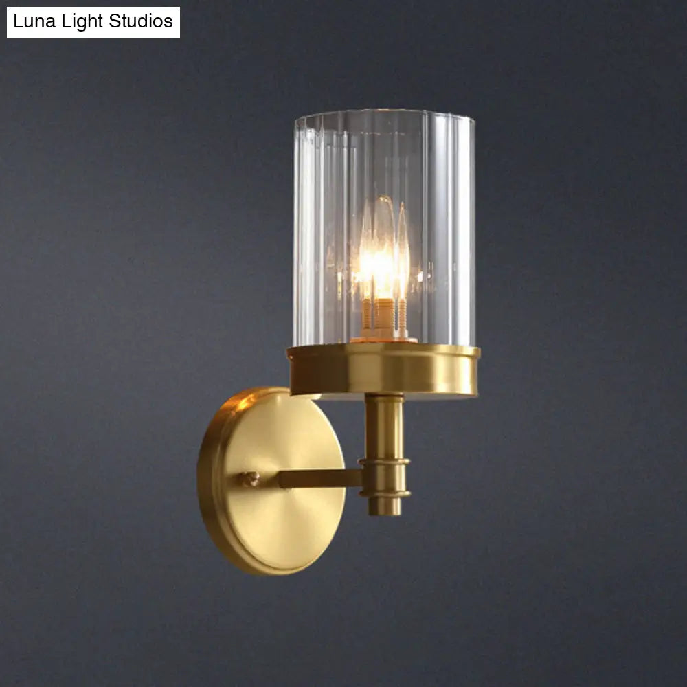 Gold Minimalist Candlestick Wall Sconce For Entryway