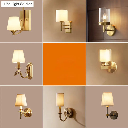 Gold Minimalist Candlestick Wall Sconce For Entryway