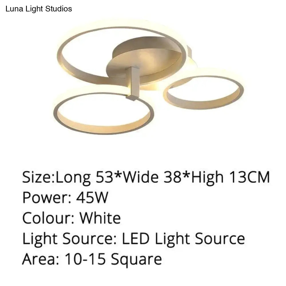 Grey Color Round Led Pendant Lights For Bedroom Home Modern Lamp Fixtures Lustre Plafonnier Dimmable