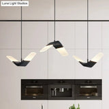Gull-Shaped Cluster Pendant: Acrylic Decorative 3-Light Ceiling Light For Restaurants
