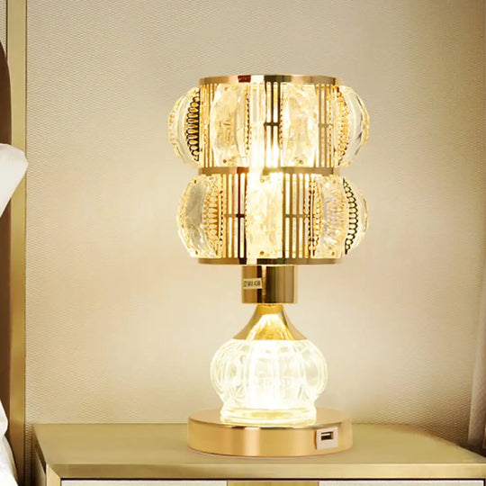 Hailey - Mid-Century Table Lamp Gold / C