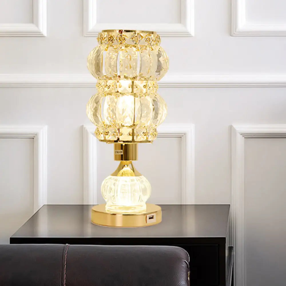 Hailey - Mid-Century Table Lamp Gold / D