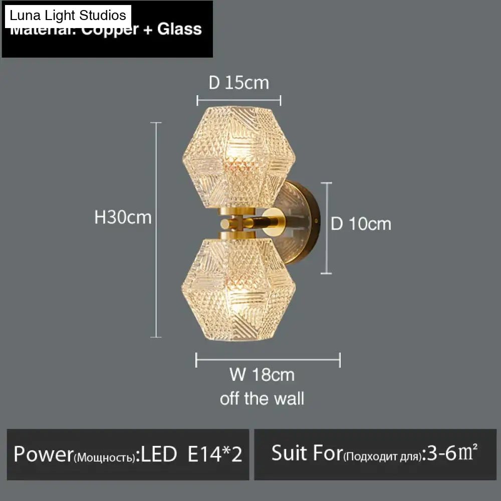 Haleh - Nordic Postmodern Luxury Led Wall Lamp F Style / White Light Light