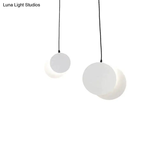 Half Moon Led Pendant Light Creative Design Aisle Living Room Bedside Dinner Decro Led Fixtures