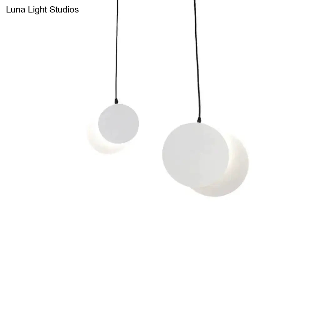 Half Moon Led Pendant Light Creative Design Aisle Living Room Bedside Dinner Decro Led Fixtures