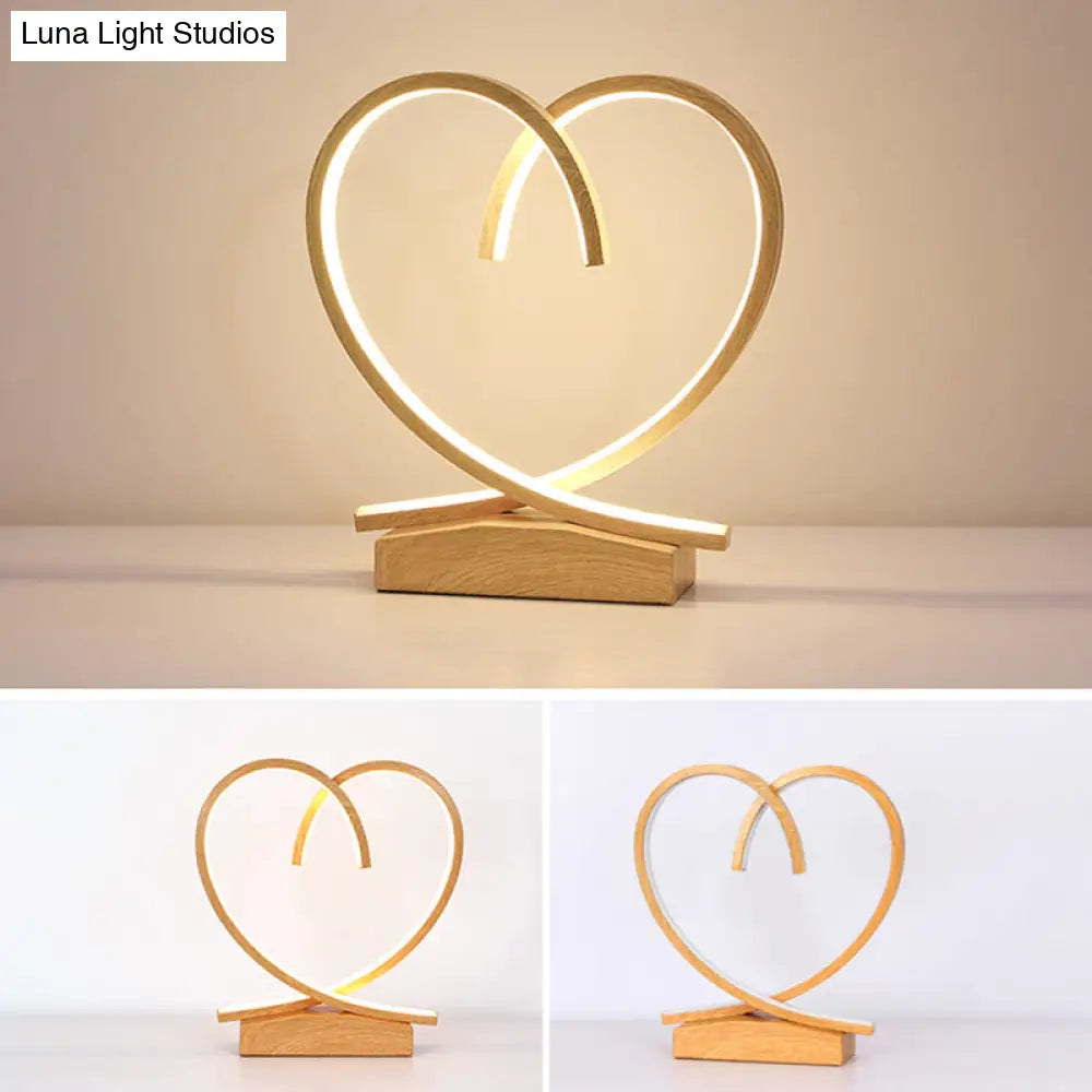 Halo Ring Led Nightstand Lamp Stylish Table Light For Bedroom