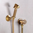 Hand Held Bidet Sprayer Douche Toilet Kit Antique Bronze Shattaf Shower Head Copper Valve Set Jet Bidet Faucets Set