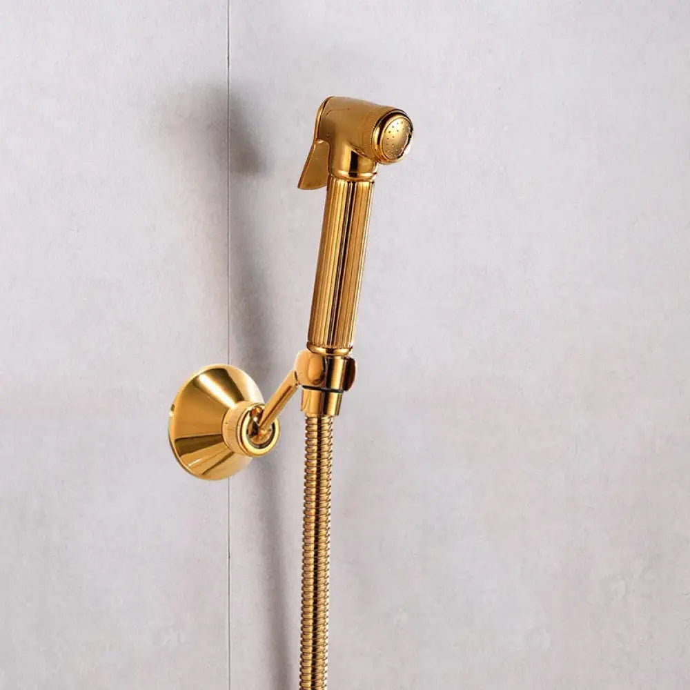 Hand Held Bidet Sprayer Douche Toilet Kit Antique Bronze Shattaf Shower Head Copper Valve Set Jet Bidet Faucets Set