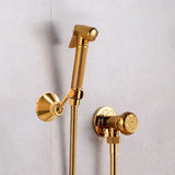 Hand Held Bidet Sprayer Douche Toilet Kit Antique Bronze Shattaf Shower Head Copper Valve Set Jet Bidet Faucets Set