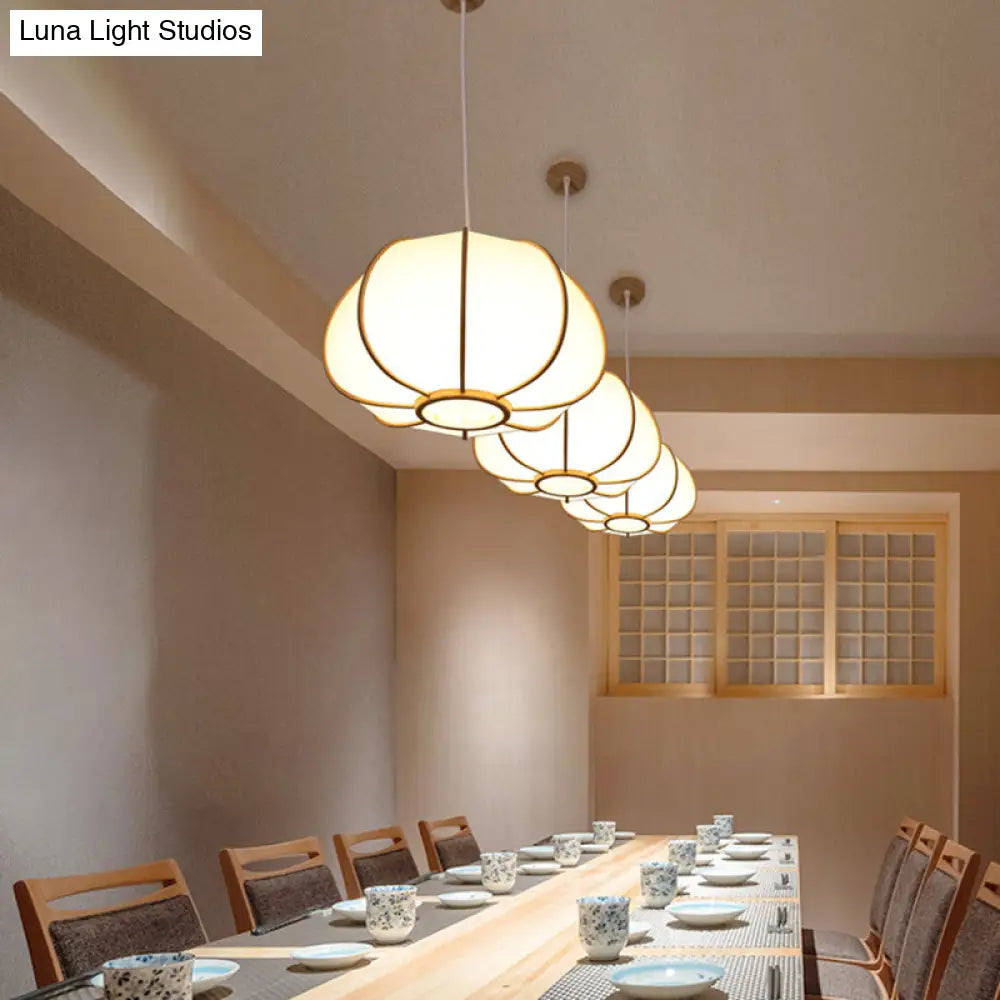 Handwoven Bamboo Pendant Light: Modern Single-Bulb Wood Fixture