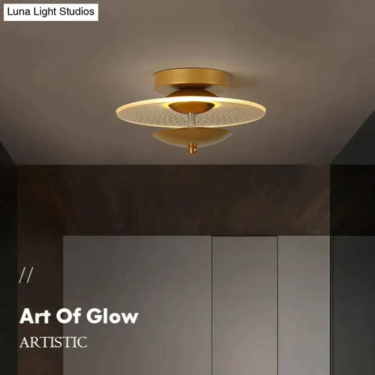 Hayden - Creative Personality Modern Aisle Light Corridor Ceiling Lamp Glod A 23Cm / White Light