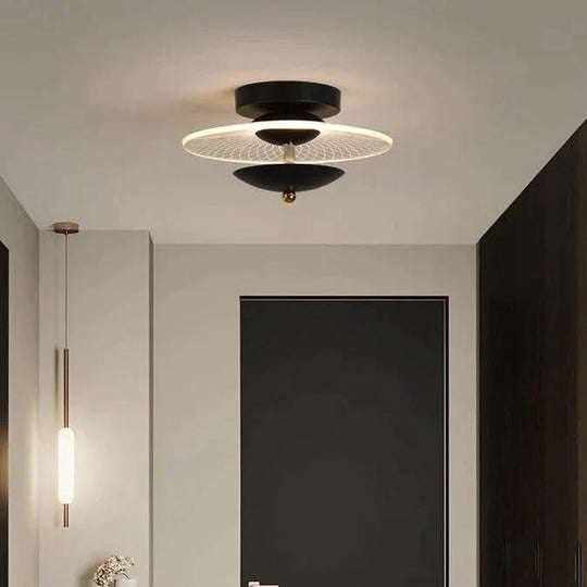 Hayden - Creative Personality Modern Aisle Light Corridor Ceiling Lamp Black A 23Cm / White Light