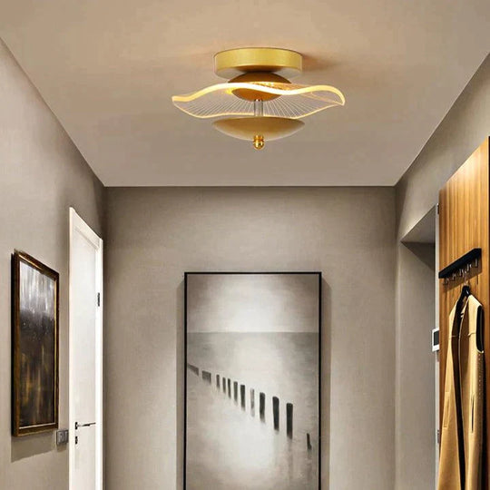 Hayden - Creative Personality Modern Aisle Light Corridor Ceiling Lamp Gold B 23Cm / White Light