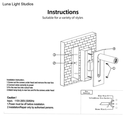 Headboard Wall Lamp