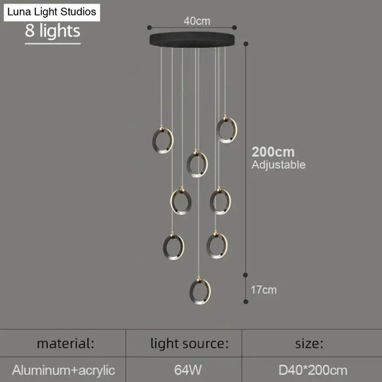 Hera - Modern Circular Led Chandelier Pendant Lighting