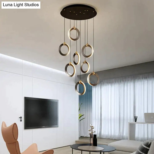 Hera - Modern Circular Led Chandelier Pendant Lighting