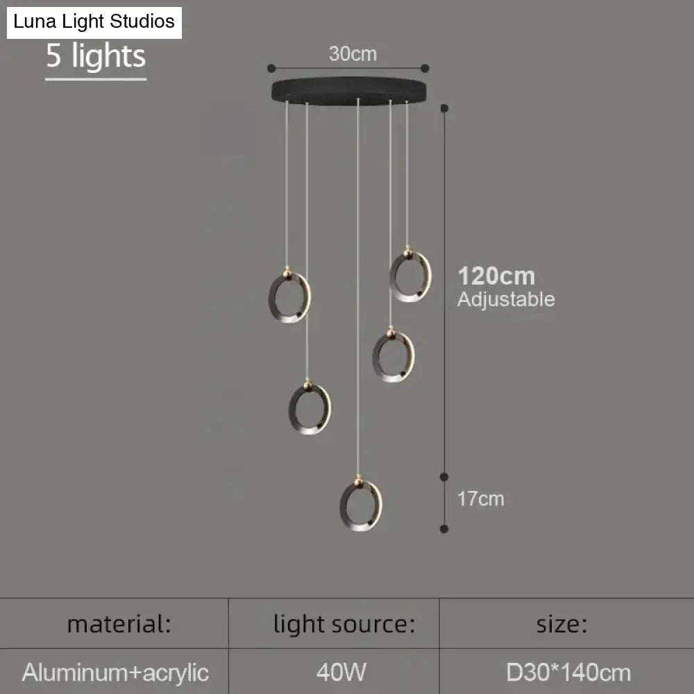 Hera - Modern Circular Led Chandelier Pendant Lighting