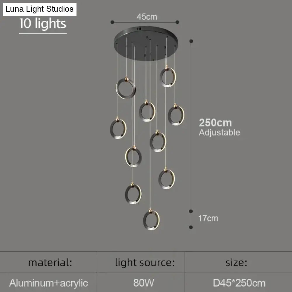 Hera - Modern Circular Led Chandelier Pendant Lighting