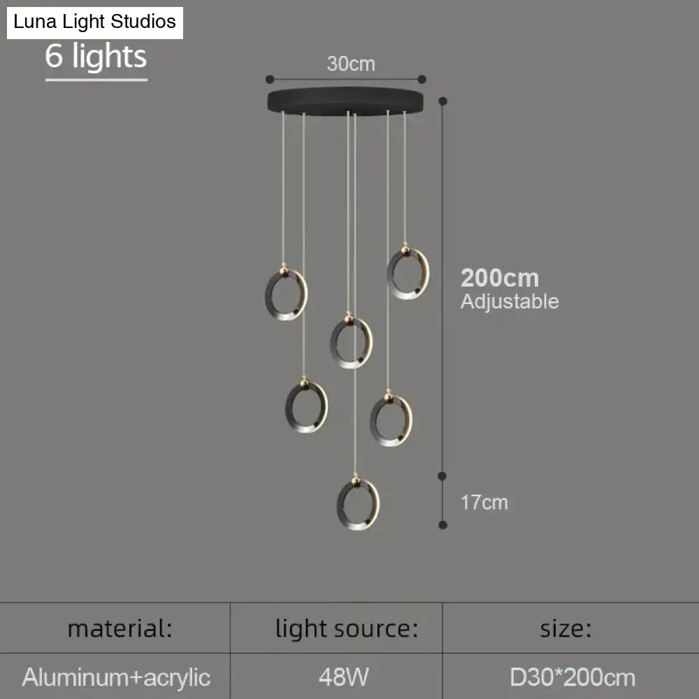 Hera - Modern Circular Led Chandelier Pendant Lighting