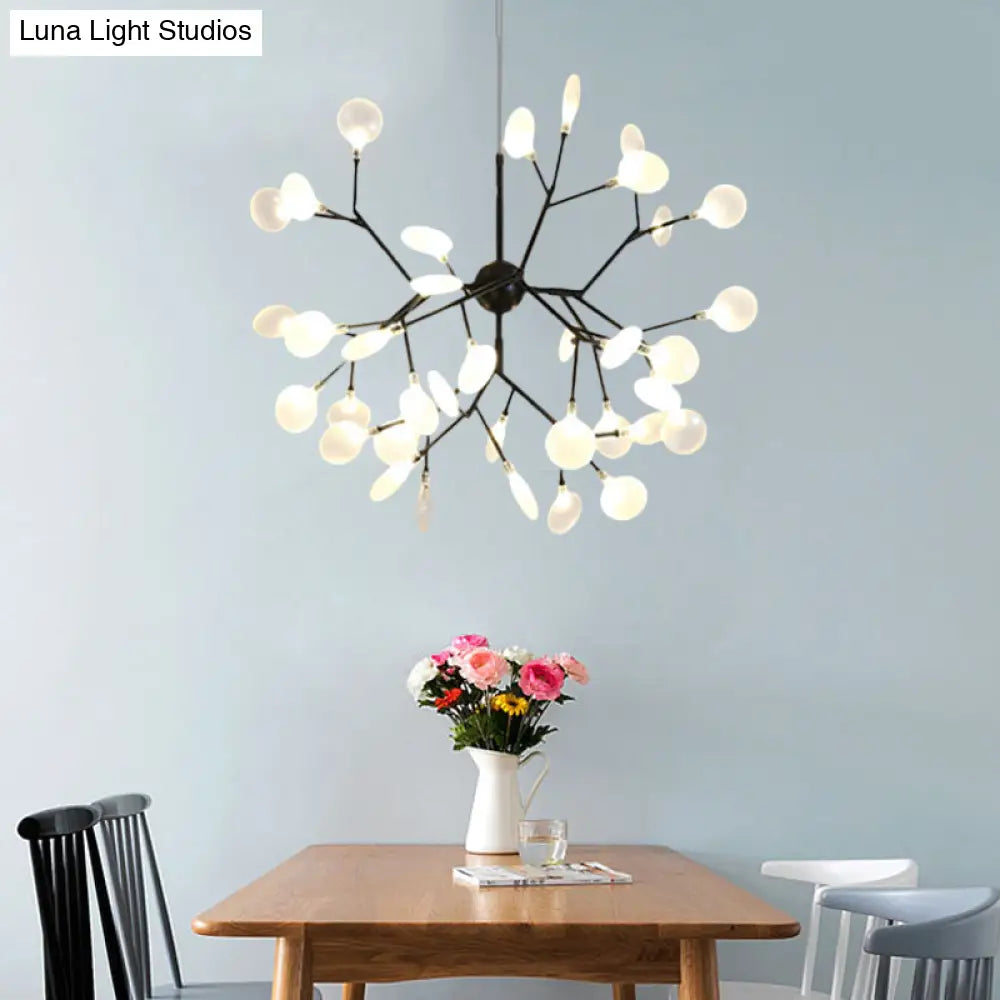 Heracleum Design Chandelier Opaline Glass Ceiling Pendant For Modern Living’