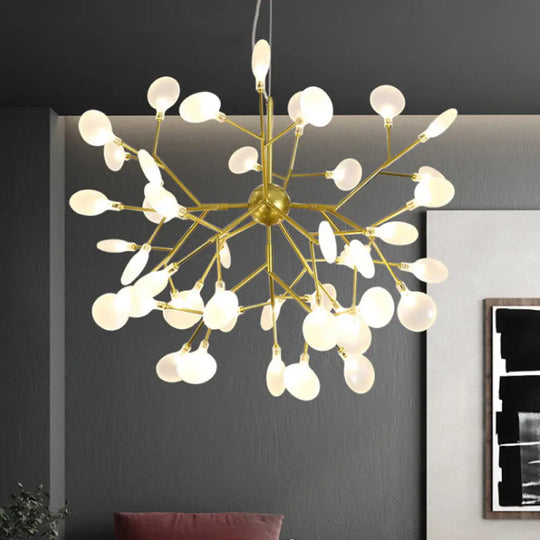 Heracleum Design Chandelier Opaline Glass Ceiling Pendant For Modern Living’ 45 / Gold