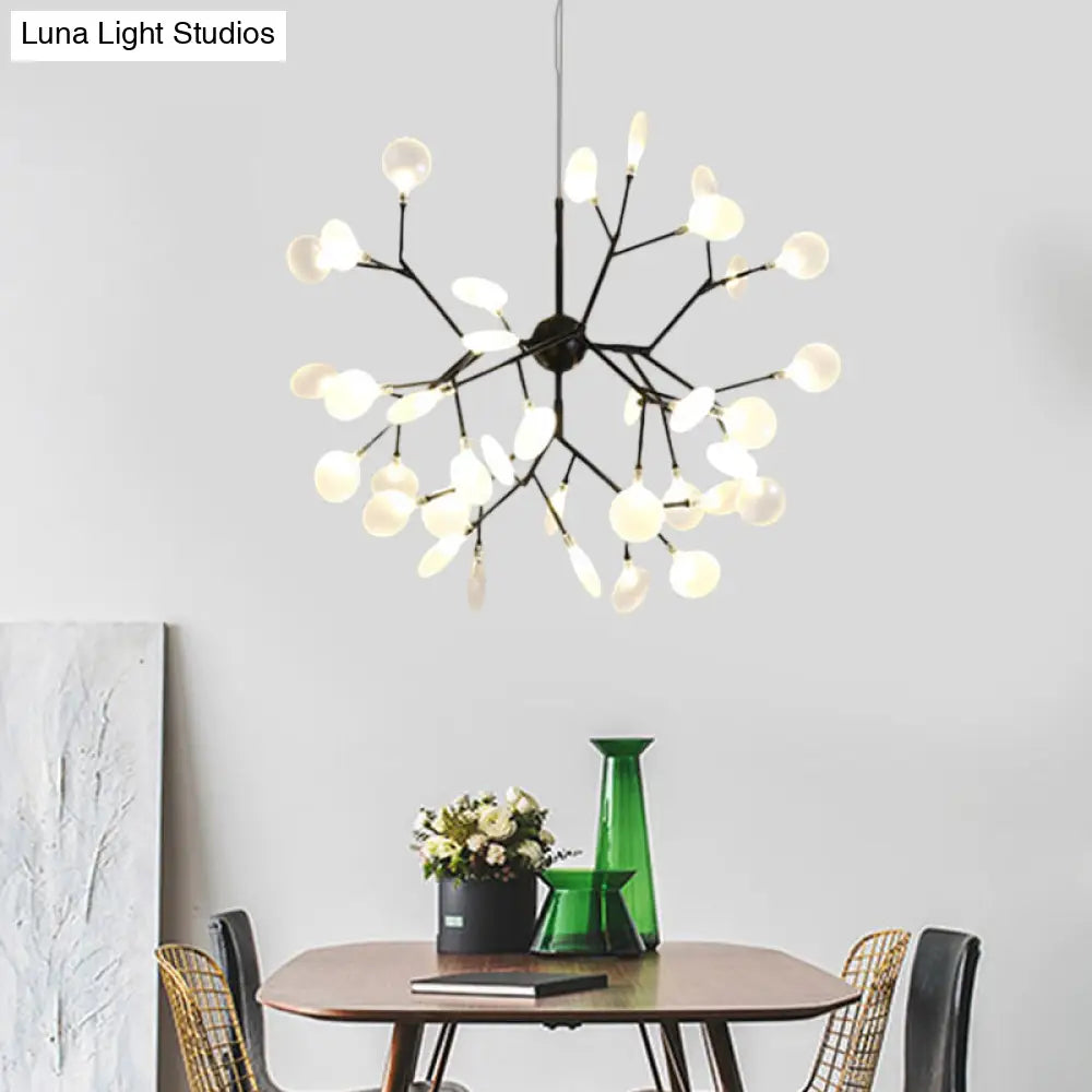 Heracleum Design Chandelier Opaline Glass Ceiling Pendant For Modern Living’