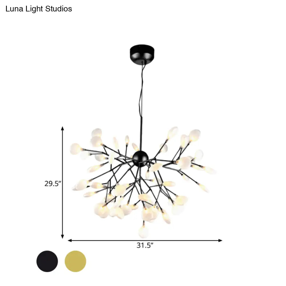 Heracleum Design Chandelier Opaline Glass Ceiling Pendant For Modern Living’