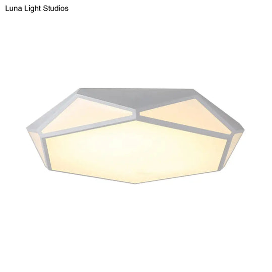 Hexagonal Led Flush Mount Ceiling Light For Modern Restaurants