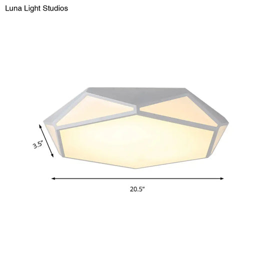 Hexagonal Led Flush Mount Ceiling Light For Modern Restaurants