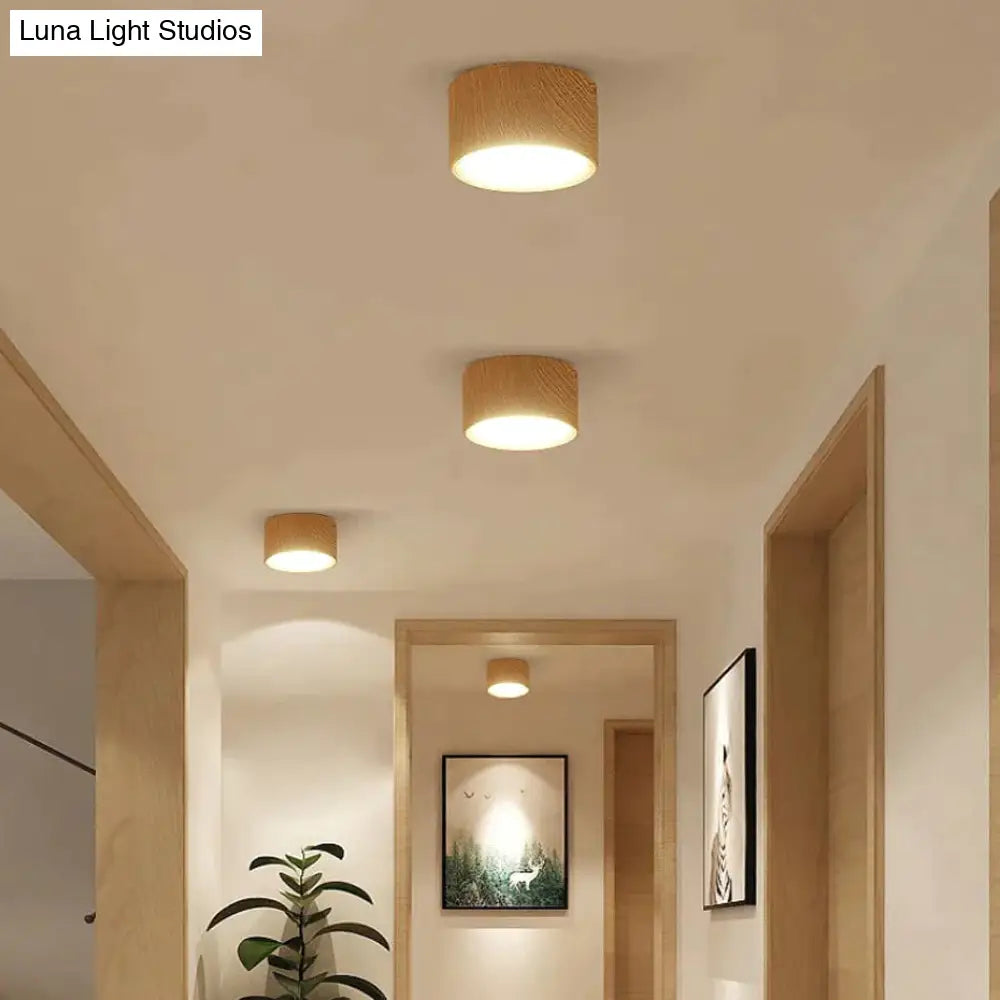 High Bright Epistar Cree Ceiling Lights 3W 5W 7W 10W 12W 15W Nordic Wood Surface Mounted Spot Light