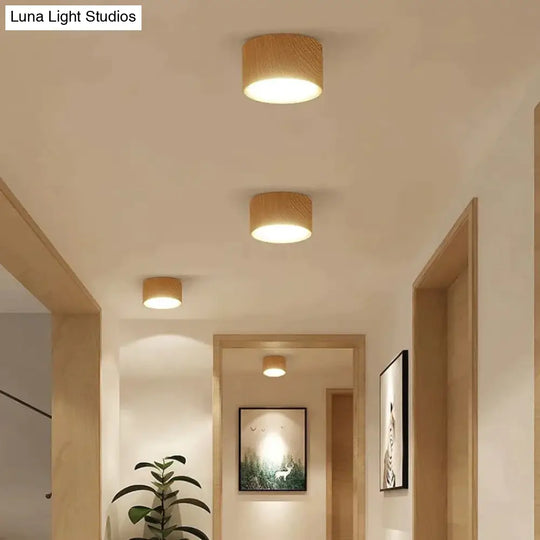 High Bright Epistar Cree Ceiling Lights 3W 5W 7W 10W 12W 15W Nordic Wood Surface Mounted Spot Light