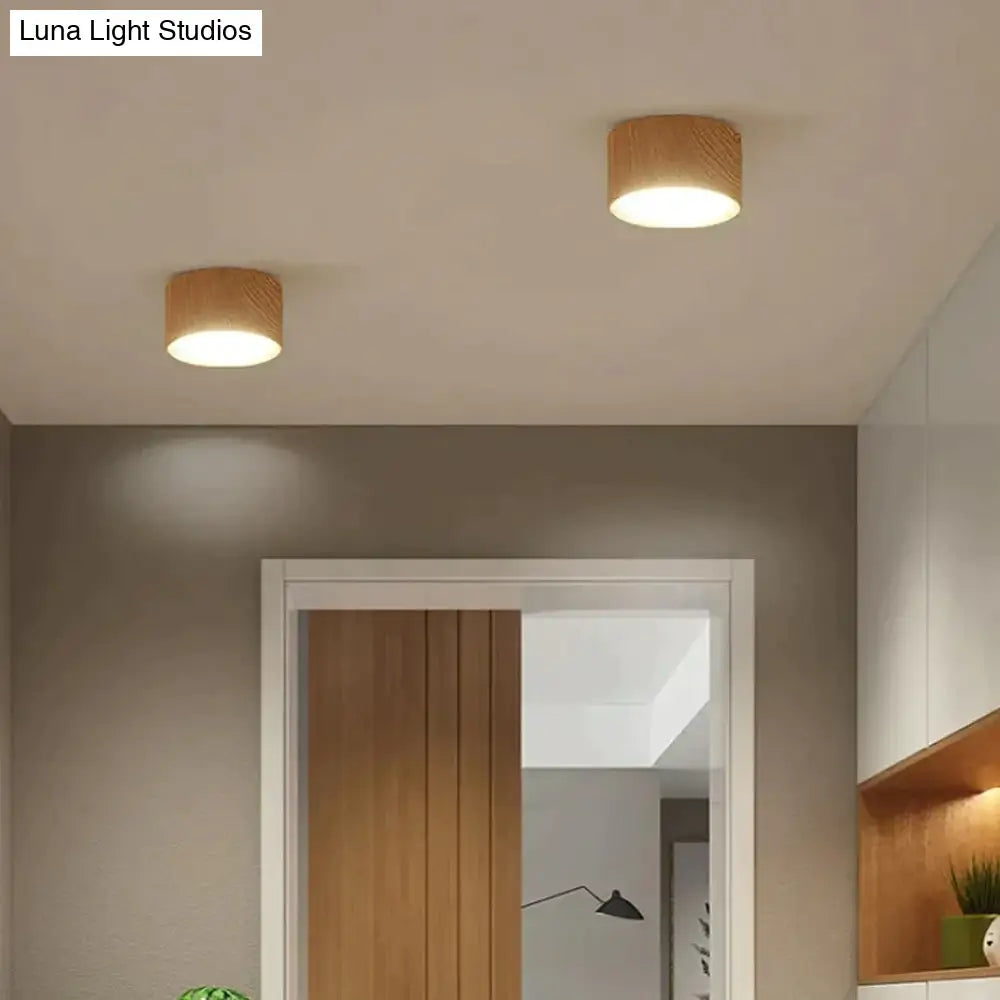 High Bright Epistar Cree Ceiling Lights 3W 5W 7W 10W 12W 15W Nordic Wood Surface Mounted Spot Light