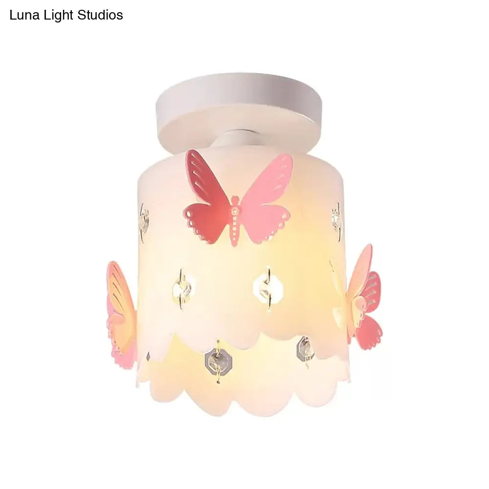 Hollow Butterfly Acrylic Ceiling Lamp For Modern Kitchen Mount