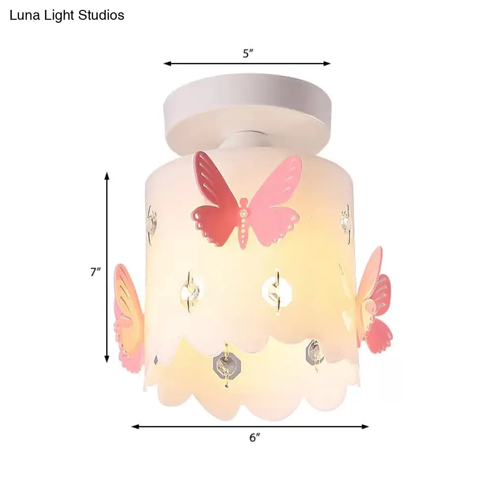 Hollow Butterfly Acrylic Ceiling Lamp For Modern Kitchen Mount