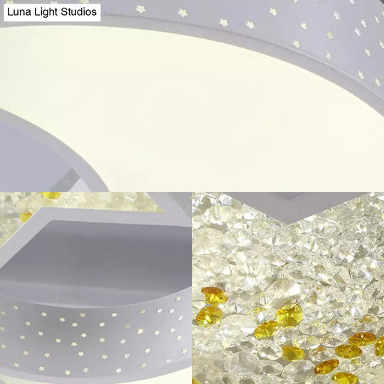 Hollow Star Moon Led Ceiling Light For Kids Study Room