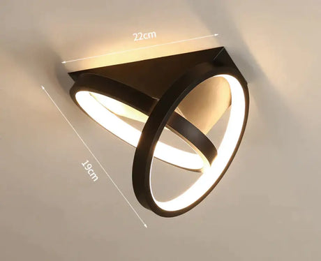 Home Passage Lamp Corridor Human Body Induction Ceiling Lamp Home Corridor Cloakroom Lamp Black / White light Ceiling