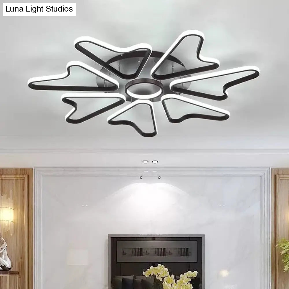 Horn-Shaped Led Ceiling Lamp For Modern Child Bedroom Made Of Acrylic