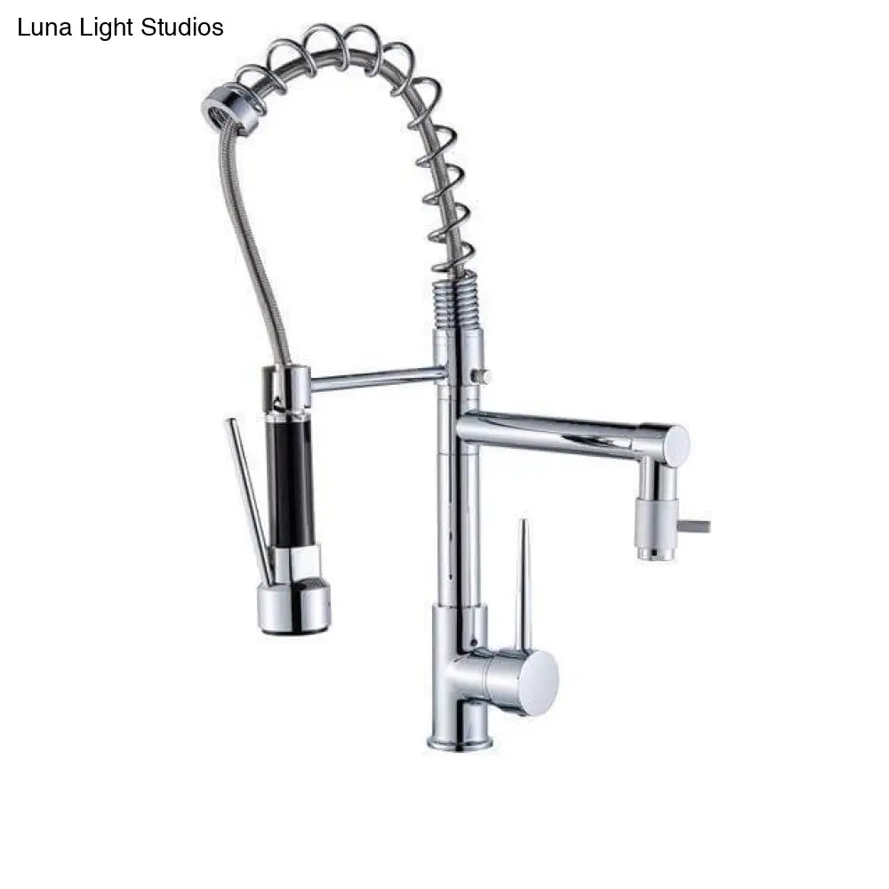 Hydrobliss - Dual Spout Pull Out Spring Faucet Kitchen Faucets