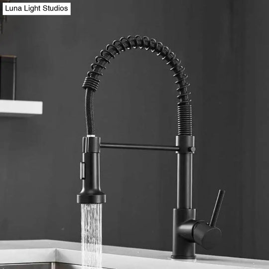 Hydrobliss - Modern Spring Kitchen Faucet Black Faucets