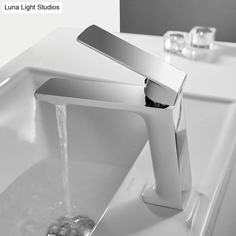 Hydrobliss - Modern Top Handle Bathroom Faucet Chrome