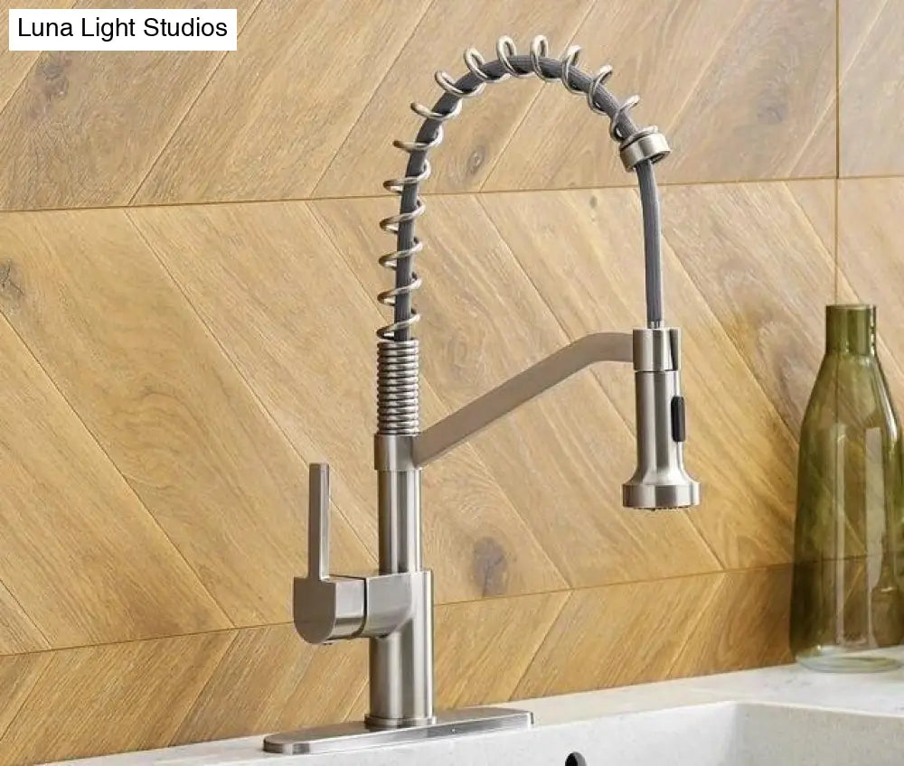 Hydrobliss - Signature Spring Kitchen Faucet Brushed Nickel Faucets