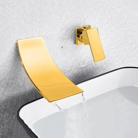 Hydrobliss - Signature Waterfall Basin Bathroom Faucet Gold Faucets