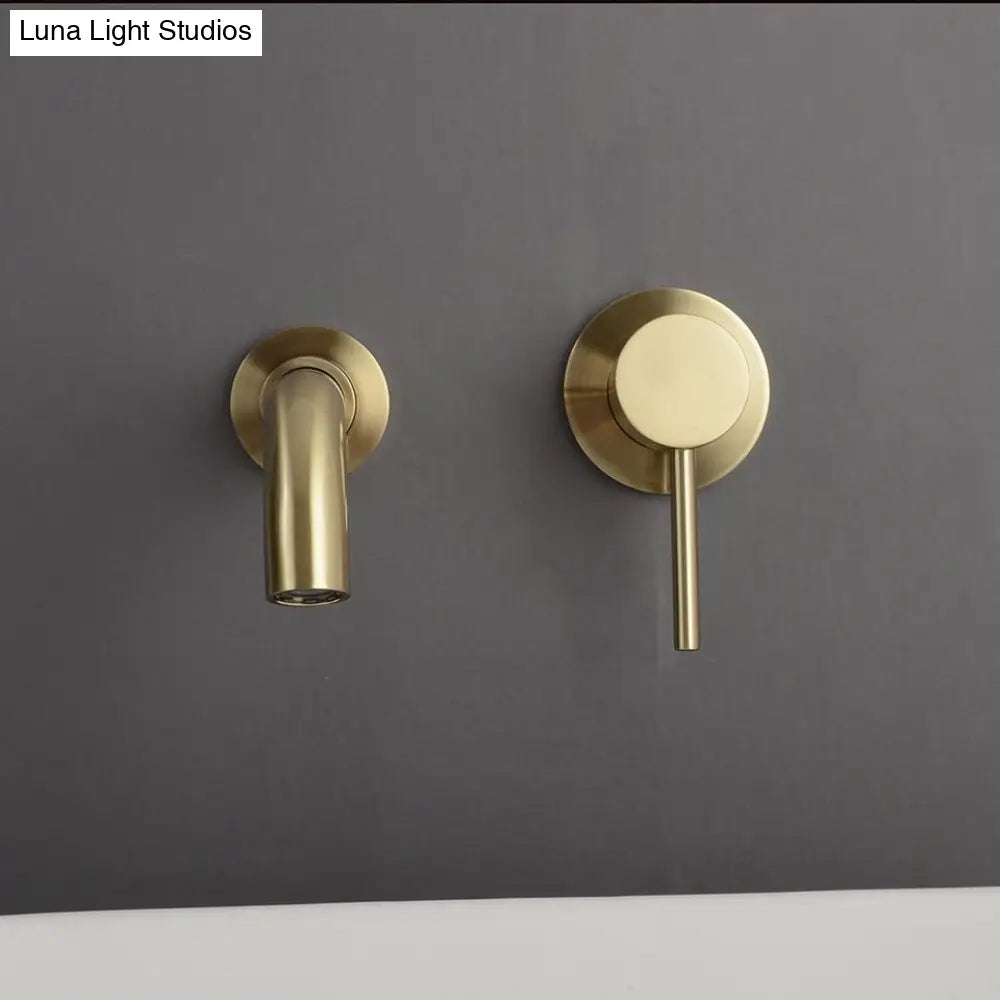 Hydrobliss - Wall Mounted Bathroom Faucet Brushed Gold