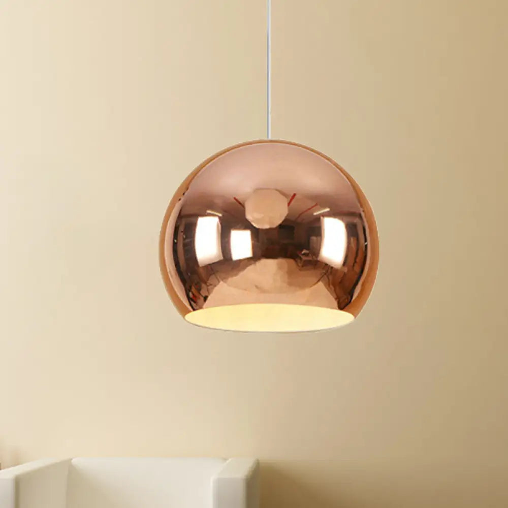 I Suggest The Following Improved Product Title: ’Nordic Iron Globe Pendant Light - 1 Chrome/Rose